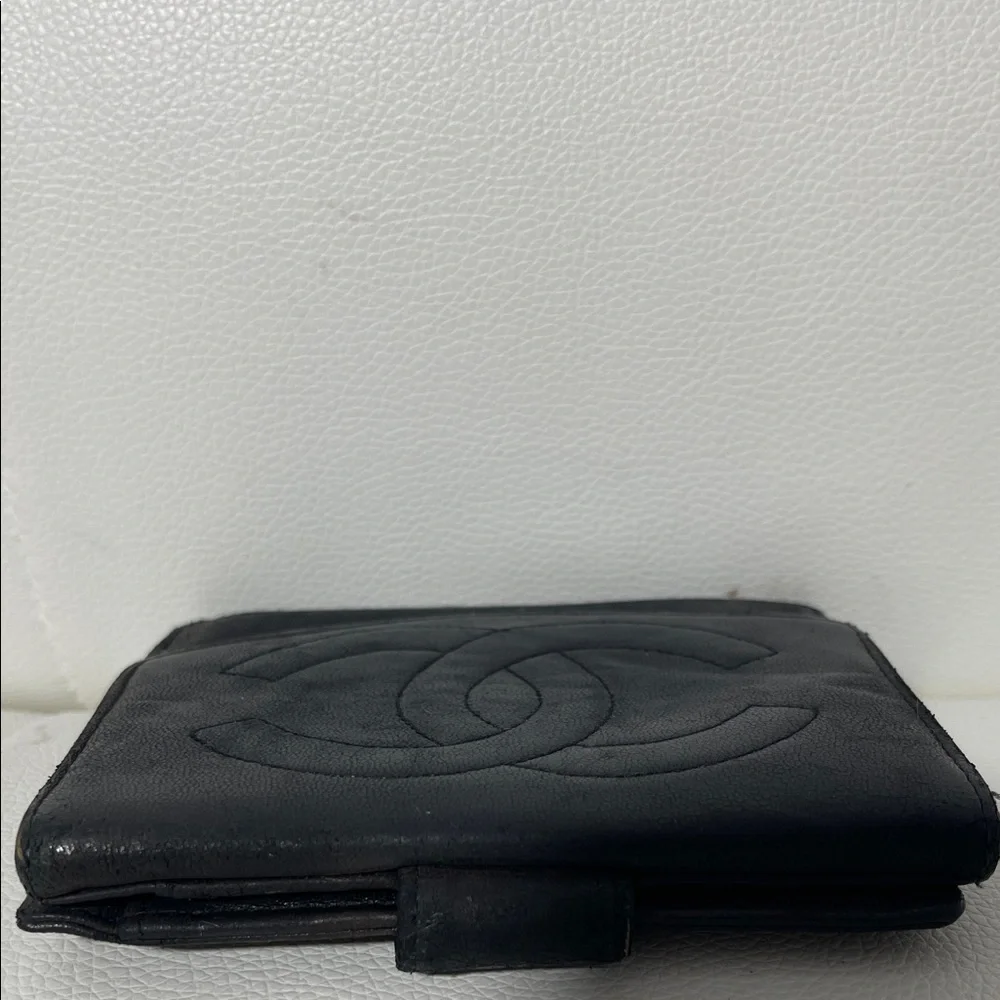 Authentic CHANEL Timeless CC Logo Lambskin Leather Wallet